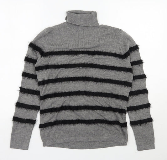 Womens UK Size M Therapy Grey Pullover Jumper