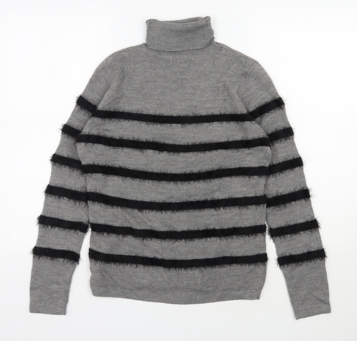 Womens UK Size M Therapy Grey Pullover Jumper