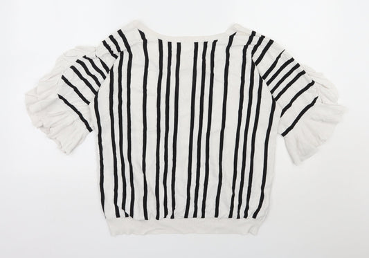 Womens UK Size 16 NEXT White Pullover Jumper