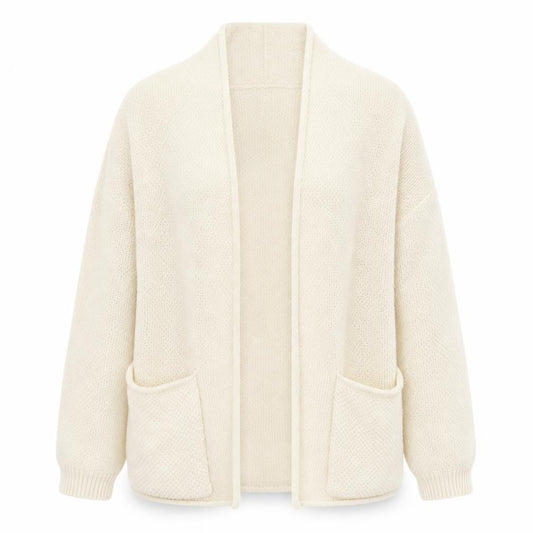Womens UK Size 4 Pull&Bear Ivory Cardigan Jumper