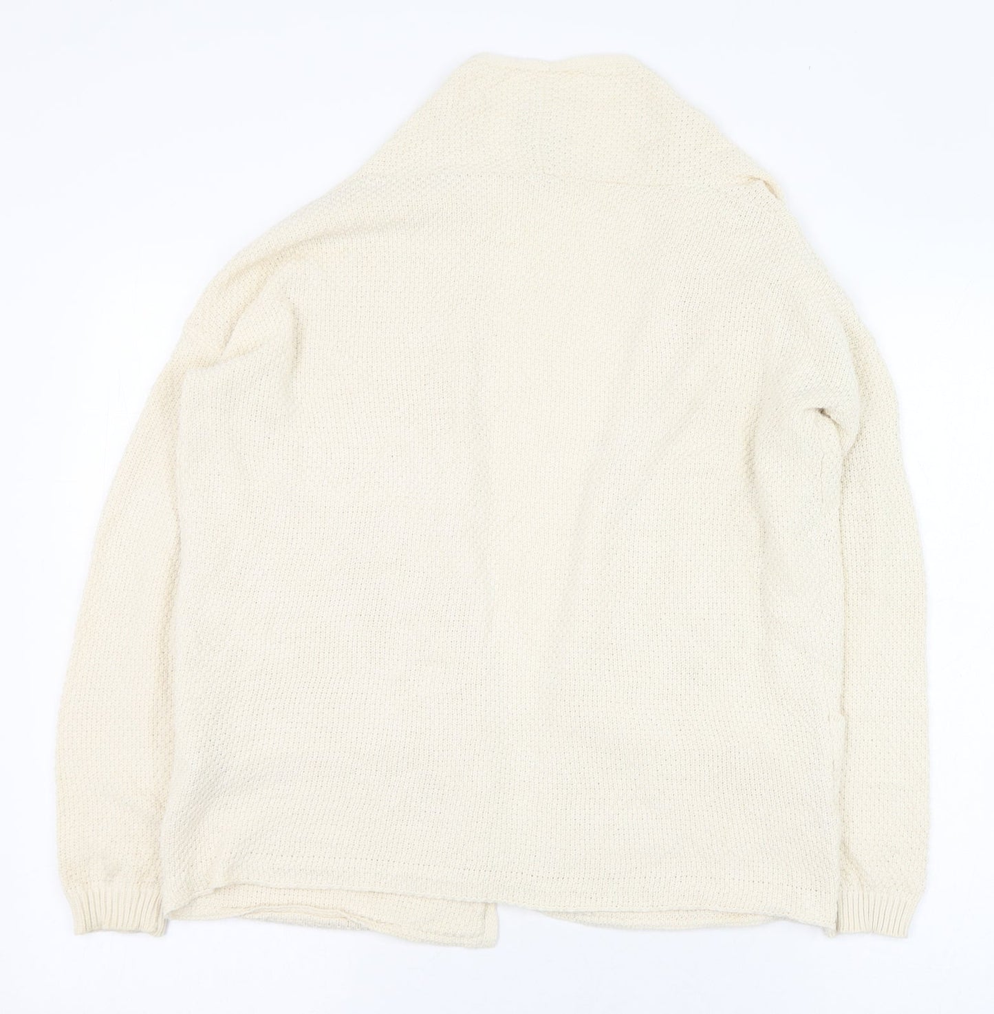 Womens UK Size 4 Pull&Bear Ivory Cardigan Jumper