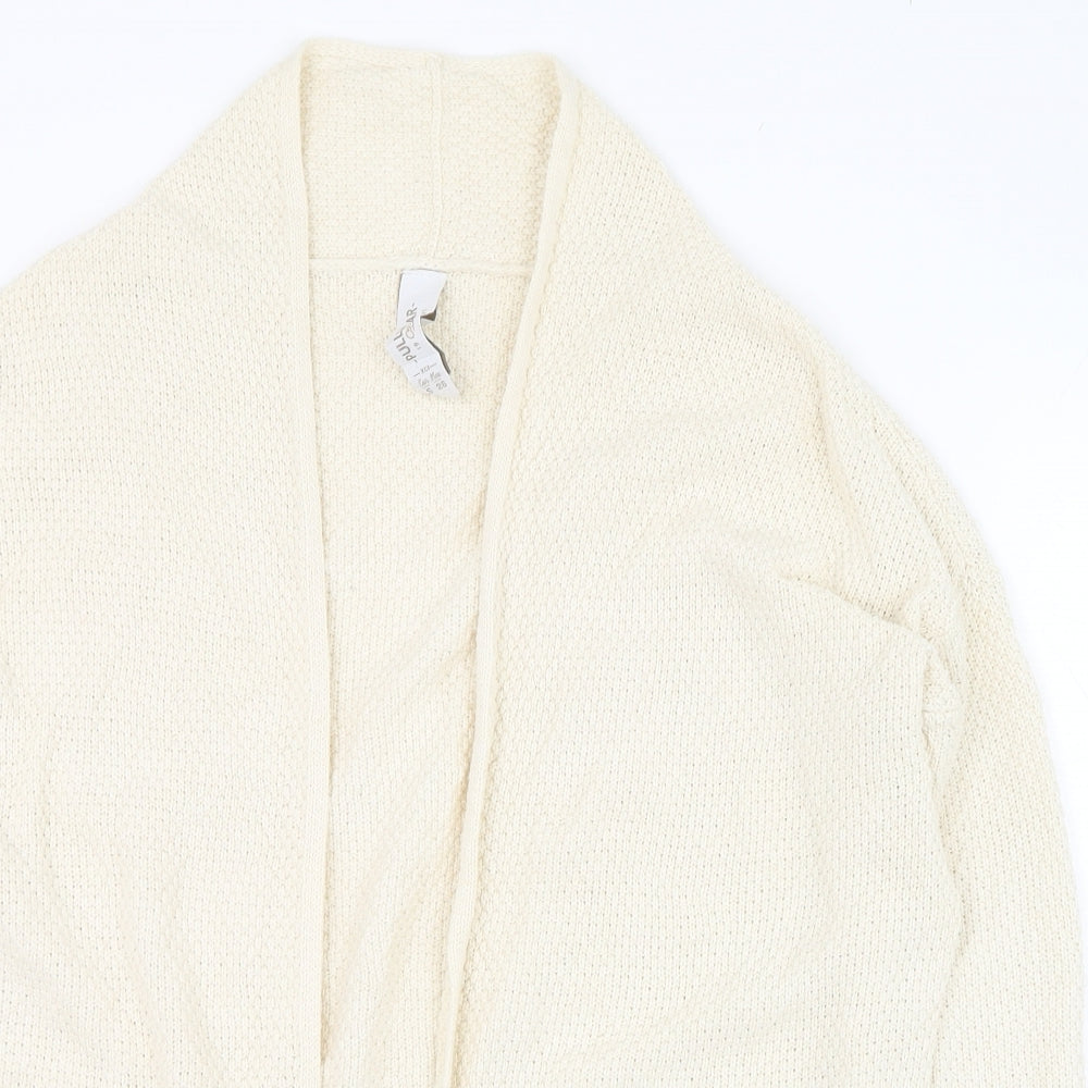 Womens UK Size 4 Pull&Bear Ivory Cardigan Jumper