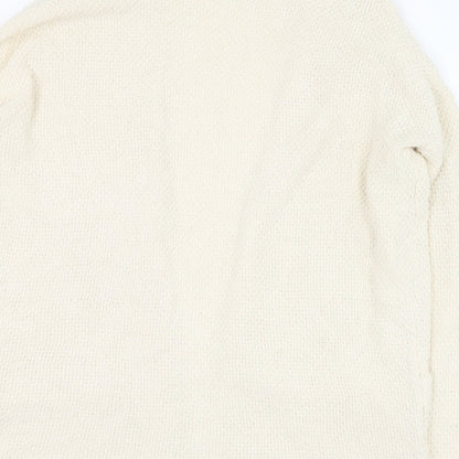 Womens UK Size 4 Pull&Bear Ivory Cardigan Jumper