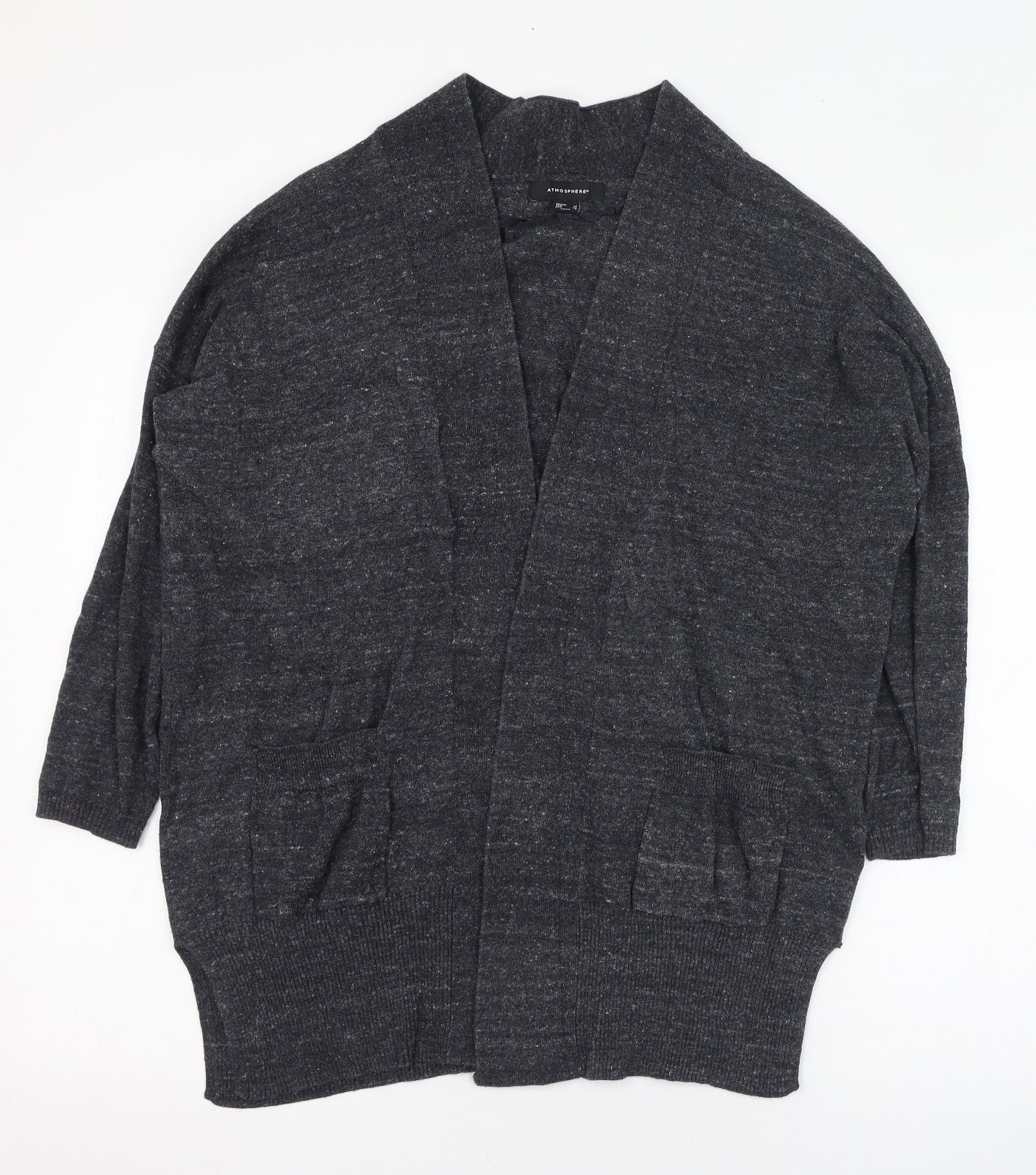 Womens UK Size 12 Atmosphere Grey Cardigan Jumper