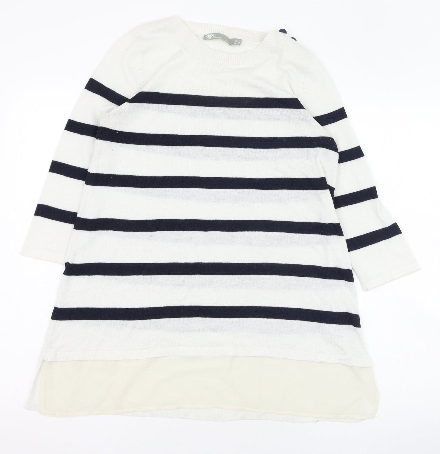 Womens UK Size 10 ASOS Ivory Pullover Jumper
