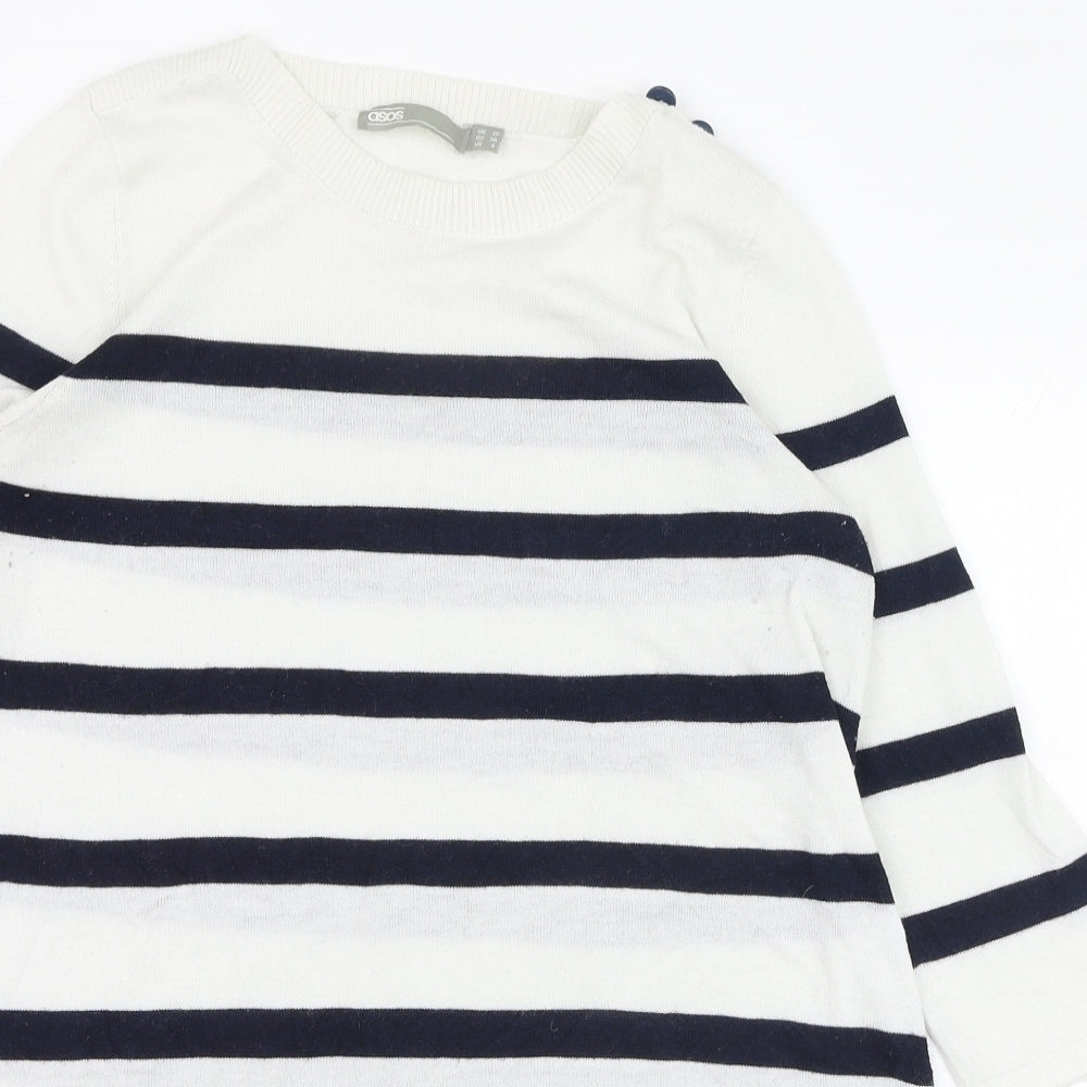 Womens UK Size 10 ASOS Ivory Pullover Jumper