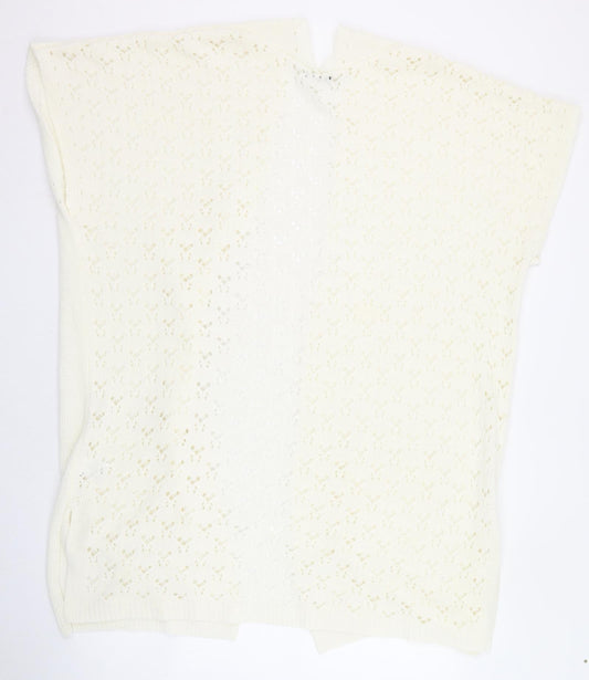 Womens UK Size 18 Roman Ivory Cardigan Jumper