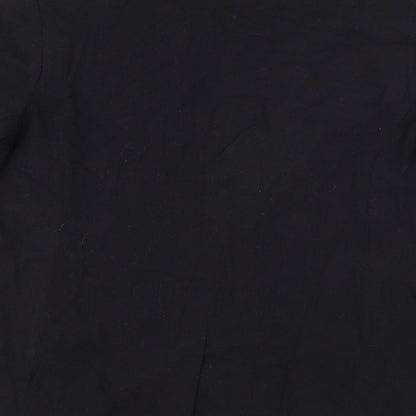 Papaya Womens Black  Polyester Jacket Blazer Size 10