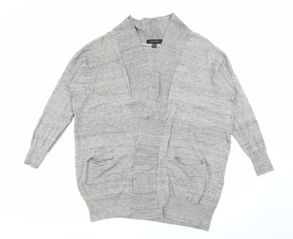 Primark Womens Brown V-Neck  Polyester Cardigan Jumper Size 10