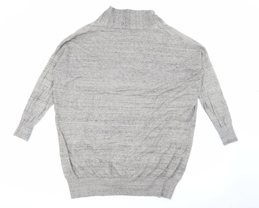 Primark Womens Brown V-Neck  Polyester Cardigan Jumper Size 10