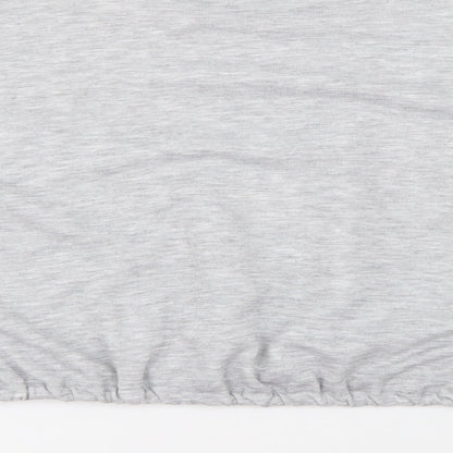 Boohoo Womens Grey Crew Neck  Polyester Pullover Jumper Size 12