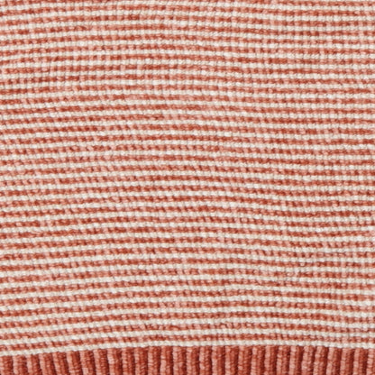 Primark Womens Orange Collared Striped Polyester Pullover Jumper Size M