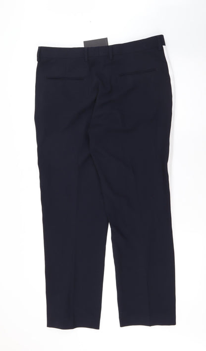 Womens UK Size 34 in ASOS Regular Fit  Blue Trousers