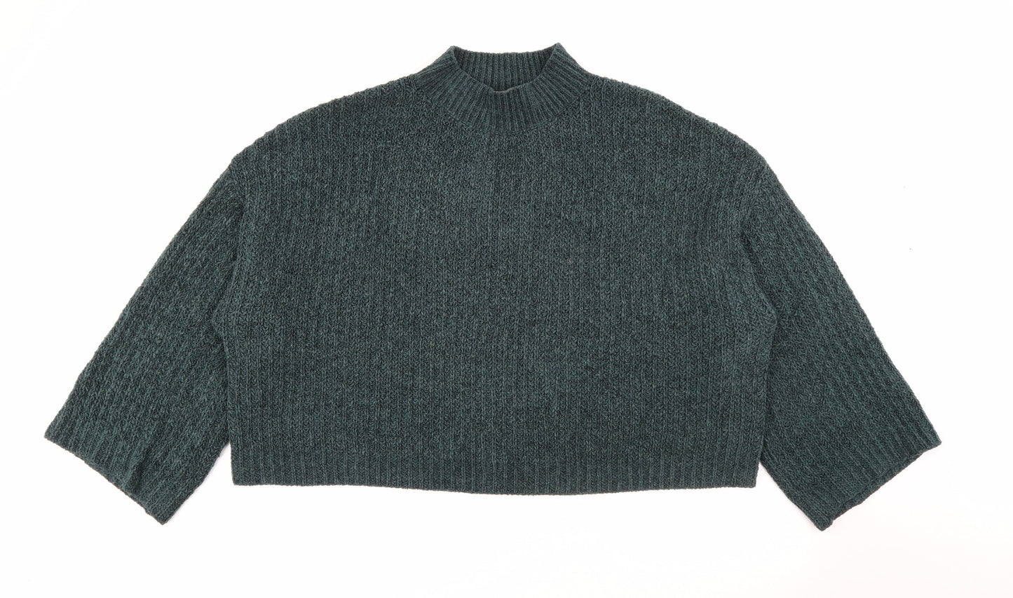 Womens UK Size L New Look Green Pullover Jumper