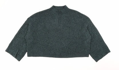 Womens UK Size L New Look Green Pullover Jumper