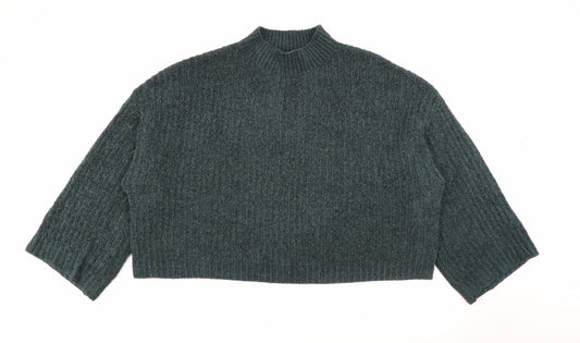 Womens UK Size L New Look Green Pullover Jumper