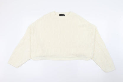 Womens UK Size L PRETTYLITTLETHING Ivory Pullover Jumper