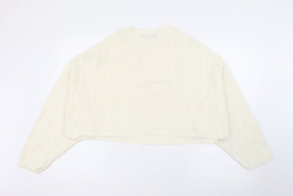 Womens UK Size L PRETTYLITTLETHING Ivory Pullover Jumper