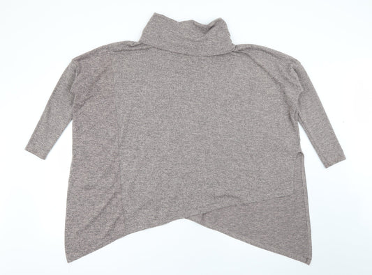 Womens UK Size S New Look Brown Pullover Jumper