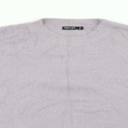 Womens UK Size L Nasty Gal Purple Pullover Jumper