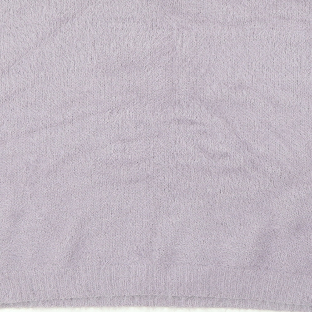 Womens UK Size L Nasty Gal Purple Pullover Jumper