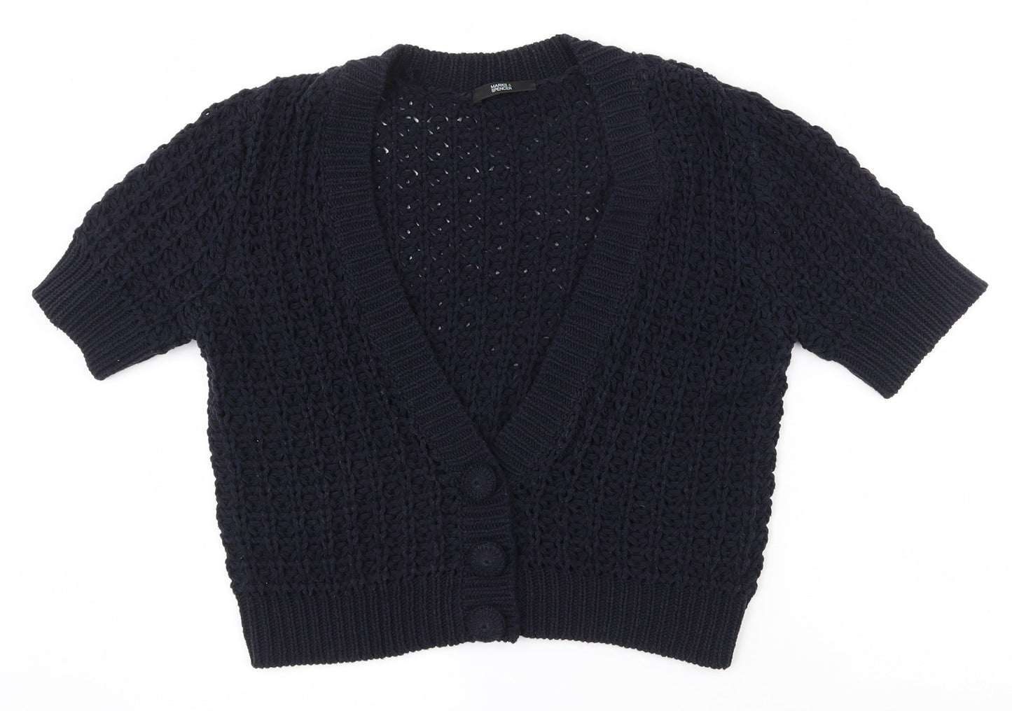 Womens UK Size 12 Marks and Spencer Black Cardigan Jumper