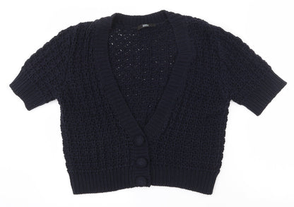 Womens UK Size 12 Marks and Spencer Black Cardigan Jumper