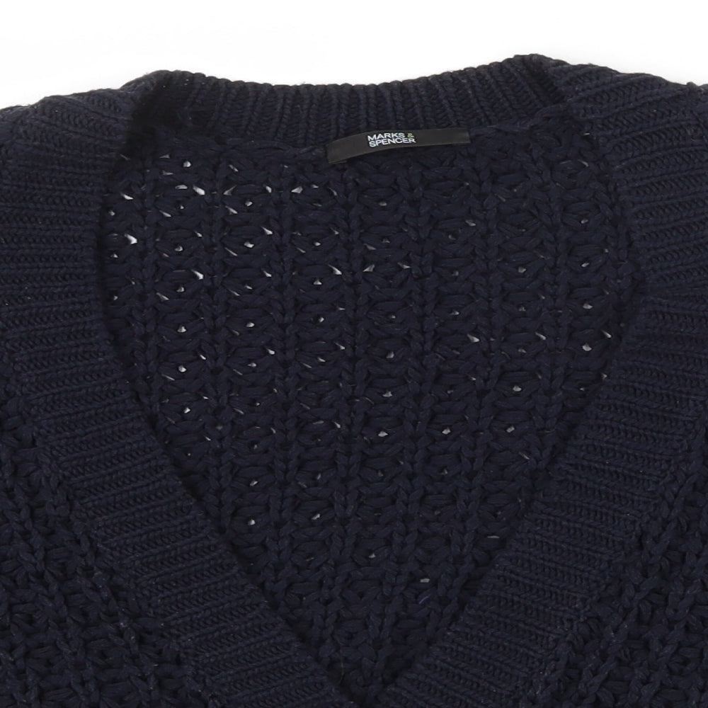 Womens UK Size 12 Marks and Spencer Black Cardigan Jumper