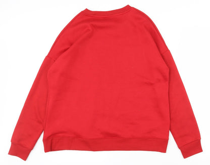 Papaya Womens Red  Polyester Pullover Sweatshirt Size M  Pullover
