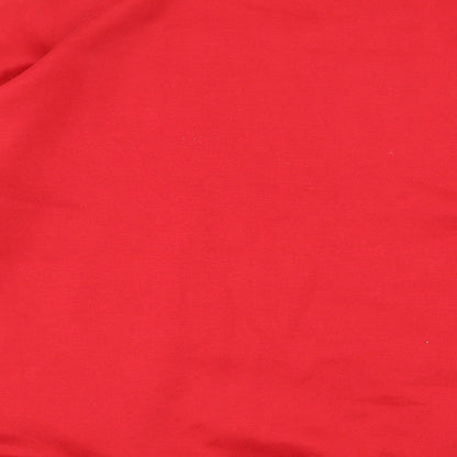 Papaya Womens Red  Polyester Pullover Sweatshirt Size M  Pullover