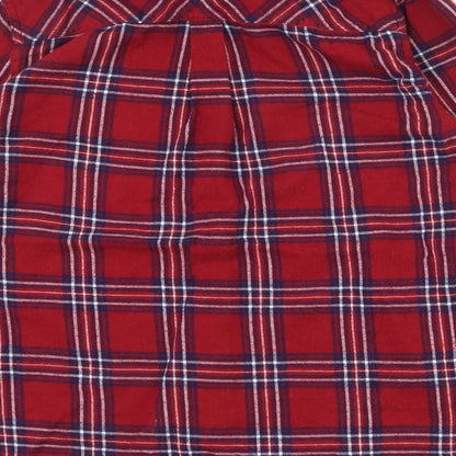 Womens UK Size 12 New Look Red Basic Button-Up