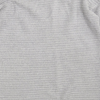 George Womens Grey Round Neck  Cotton Pullover Jumper Size 8