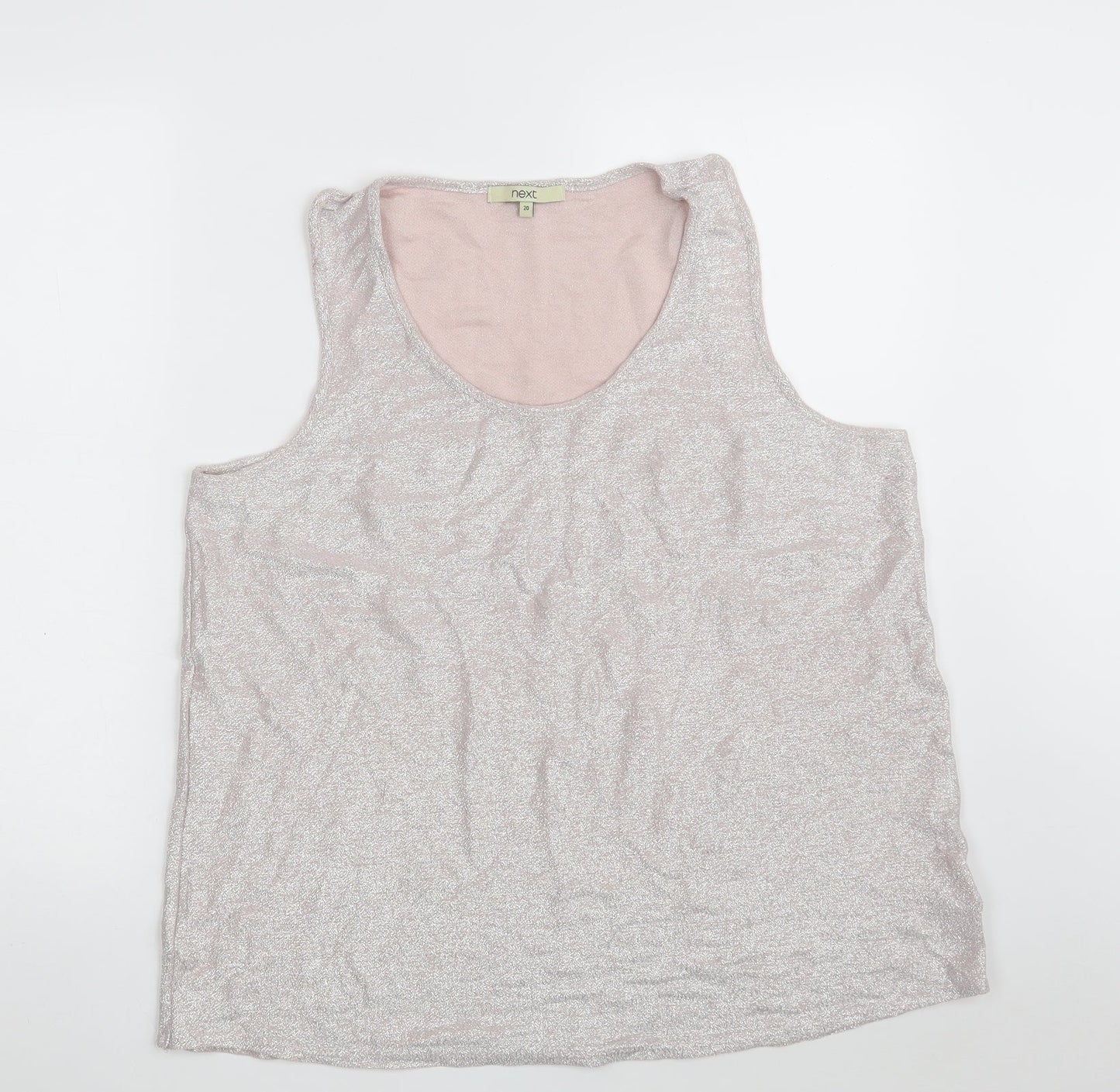 Womens UK Size 20 NEXT Pink Vest Sweatshirt