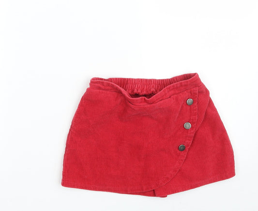 Front view of Nutmeg girls’ red 100% cotton mini set, size 8-9, years regular