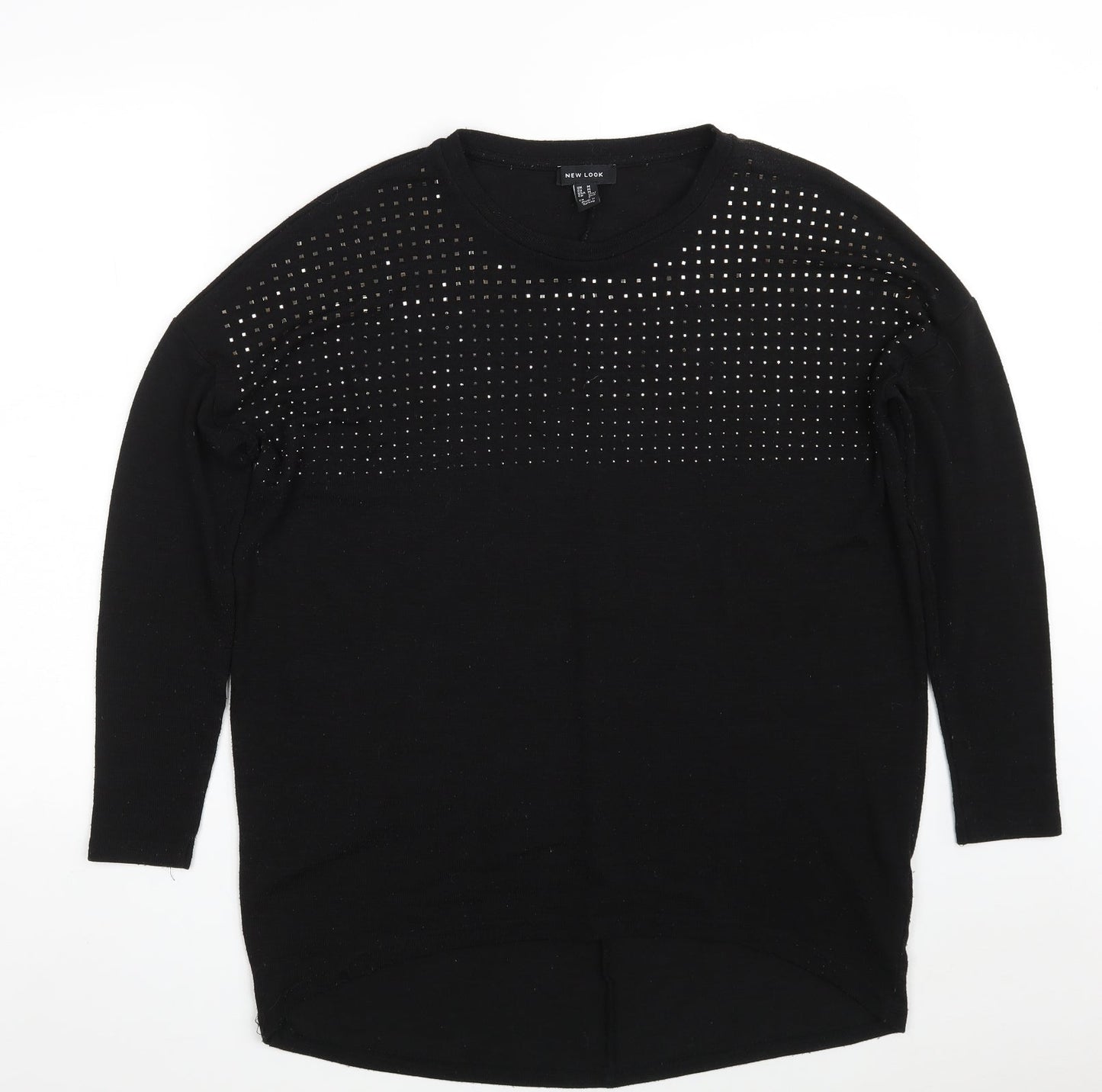 Womens UK Size M New Look Black Pullover Jumper