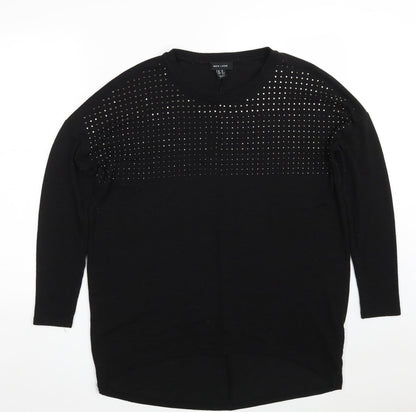 Womens UK Size M New Look Black Pullover Jumper