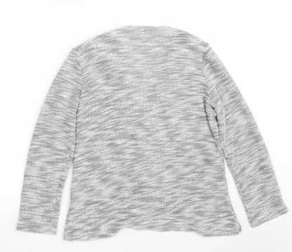 Womens UK Size 12 Dorothy Perkins Grey Wrap Jumper