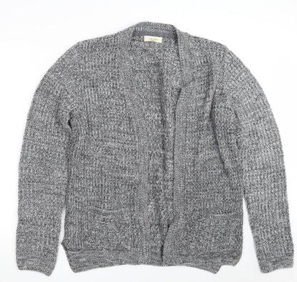 Womens UK Size M River Island Grey Wrap Jumper