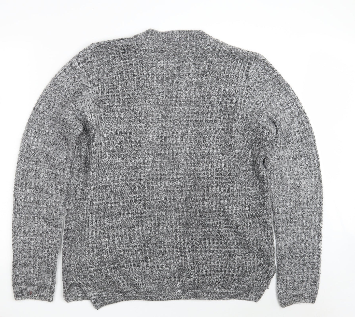 Womens UK Size M River Island Grey Wrap Jumper