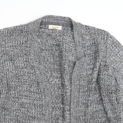 Womens UK Size M River Island Grey Wrap Jumper