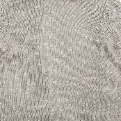 Womens UK Size S Wallis Silver Cardigan Jumper