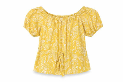 Womens UK Size M Preworn Yellow Basic Blouse
