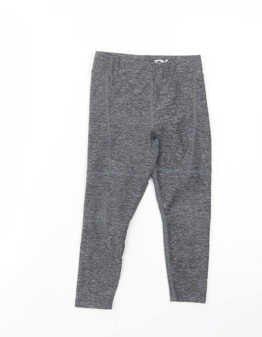 NEXT Girls Grey  Polyester Jogger Trousers Size 4 Years  Regular  - Leggings