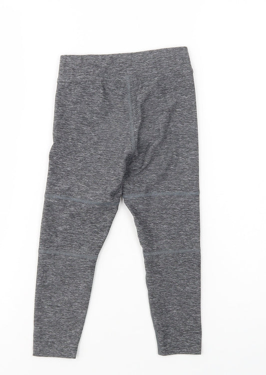 NEXT Girls Grey  Polyester Jogger Trousers Size 4 Years  Regular  - Leggings
