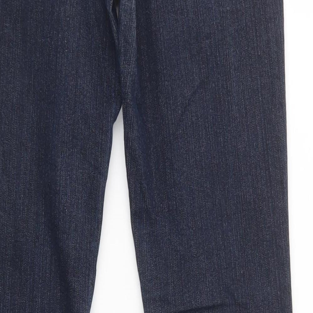 A Wear Womens Blue  Cotton Skinny Jeans Size 8 L32 in Regular Button