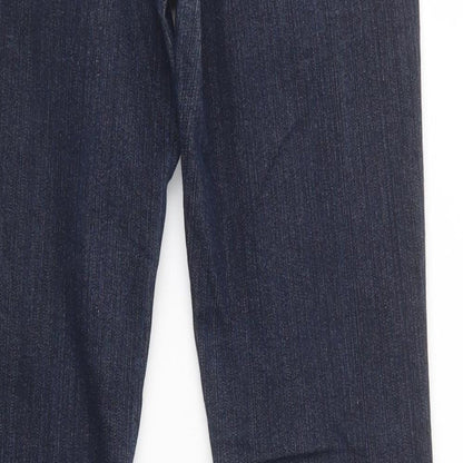 A Wear Womens Blue  Cotton Skinny Jeans Size 8 L32 in Regular Button