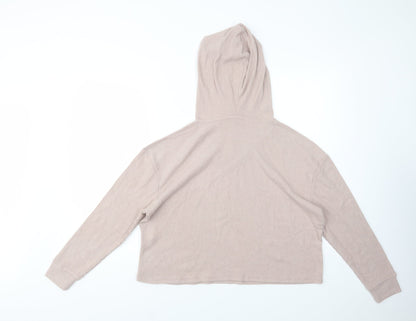 Back view of New Look women’s beige polyester top lounge set, size M