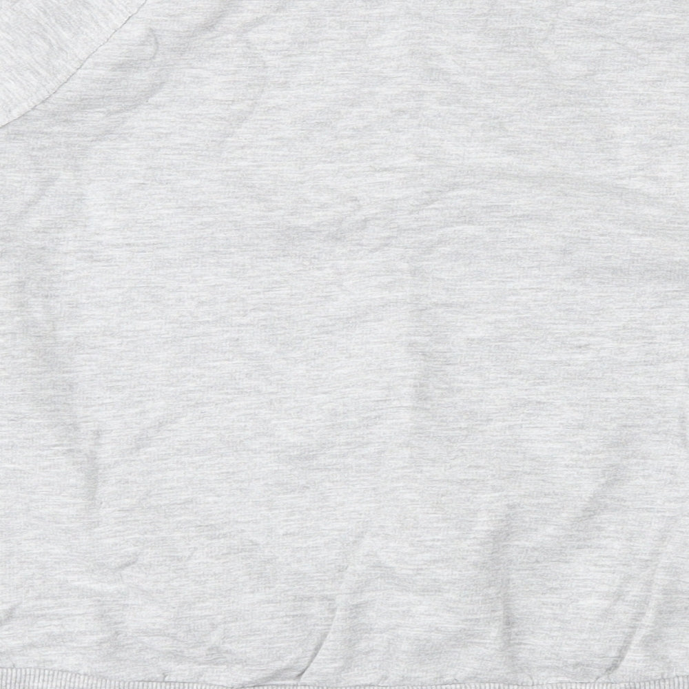 H&M Girls Grey  Cotton Pullover Sweatshirt Size 9-10 Years