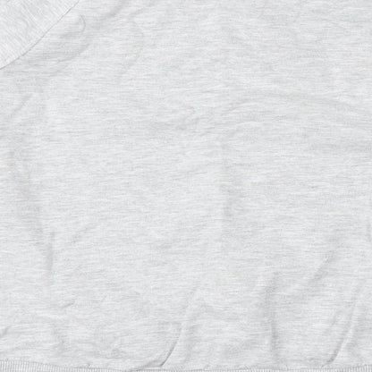 H&M Girls Grey  Cotton Pullover Sweatshirt Size 9-10 Years