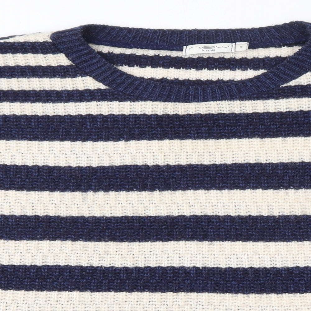 Womens UK Size 8 New Look Blue Pullover Jumper